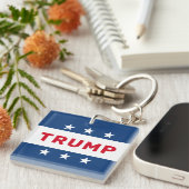 Donald Trump 2024 Classic Star Schlüsselanhänger (Vorderseite rechts)