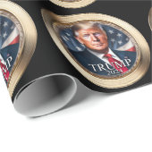 Donald Trump 2024 Collectible Wrapping Paper Geschenkpapier (Rolleneckpunkt)