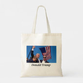 Donald Trump 2024 Custom Tote Tasche Leinwand (Rückseite)