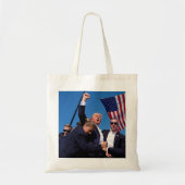 Donald Trump 2024 Custom Tote Tasche Leinwand (Vorne)