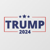 Donald Trump 2024 Fensteraufkleber (Blatt)