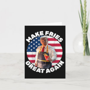 Donald Trump 2024 Französisch Fry - Make French Fr Karte