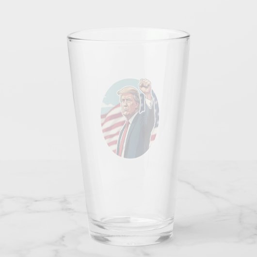 Donald Trump 2024 Glas (Rückseite)