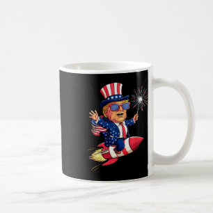 Donald Trump 2024 Glückwunsch 4. Juli Trump Amerik Kaffeetasse