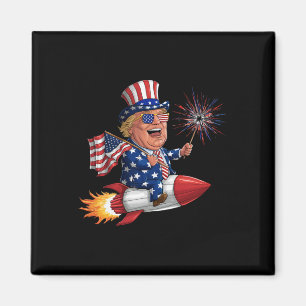 Donald Trump 2024 Glückwunsch 4. Juli Trump Amerik Magnet