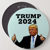 DONALD TRUMP 2024 GROSSER BUTTON (Vorne & Hinten)