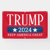 Donald Trump 2024 Großer Name Behalte Amerika Groß Banner (Horizontal)