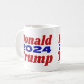 Donald Trump 2024 halbe Kaffeetasse (Vorderseite Links)