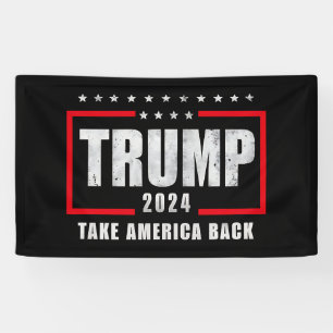 Donald Trump 2024 Holt Amerika zurück Wahl Banner