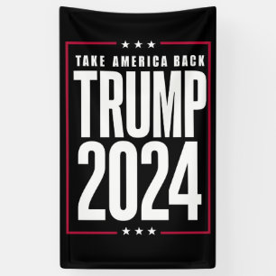 Donald Trump 2024 Holt Amerika zurück Wahl Banner