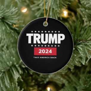 Donald Trump 2024 Holt Amerika zurück Wahl  Keramik Ornament