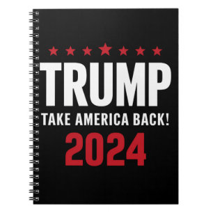 Donald Trump 2024 Holt Amerika zurück Wahl Notizblock