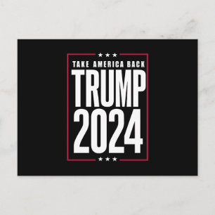 Donald Trump 2024 Holt Amerika zurück Wahl Postkarte