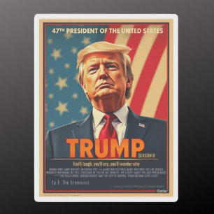 Donald Trump 2024 Ironie-Fun-Serie Cover Aufkleber