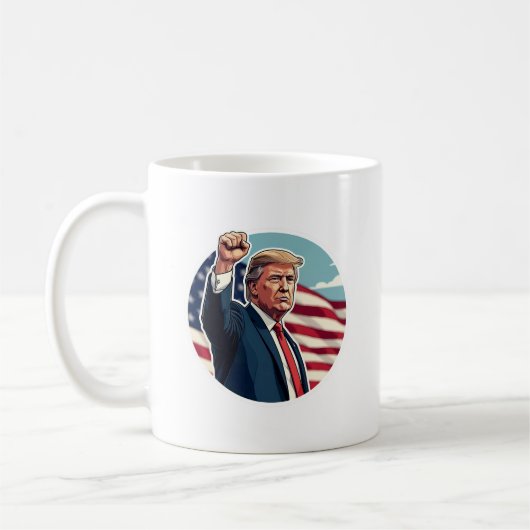 Donald Trump 2024 Kaffeetasse (Links)