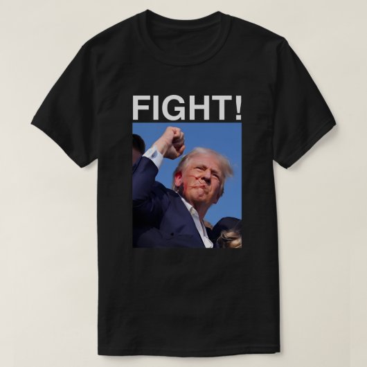 Donald Trump 2024: Kampf gegen Kundgebung T-Shirt (Design vorne)