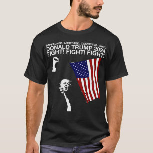 Donald Trump 2024 - Kampf (mit Amerika) T-Shirt