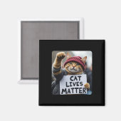 Donald Trump 2024 Katzen1 Magnet (Vorderseite/Rückseite)