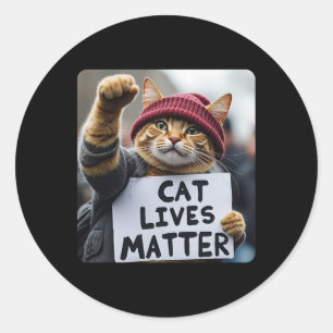 Donald Trump 2024 Katzen1 Runder Aufkleber