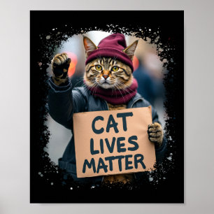 Donald Trump 2024 Katzen erobern Amerika zurück Re Poster