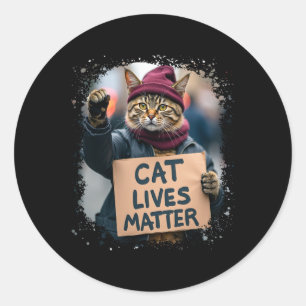 Donald Trump 2024 Katzen Runder Aufkleber