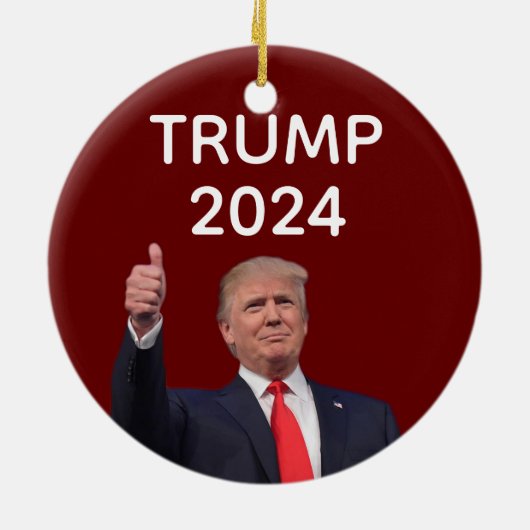 Donald Trump 2024 Keramik Ornament (Hinten)