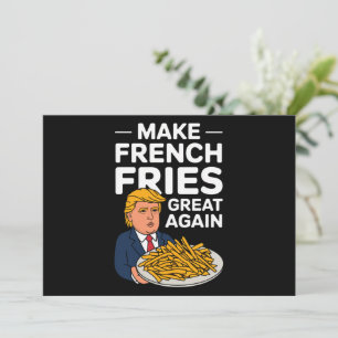 Donald Trump 2024 Mach die Pommes Frites wieder gr Einladung