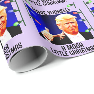 DONALD TRUMP 2024 MAGA Christmas WRAPPING PAPER Geschenkpapier