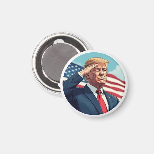 Donald Trump 2024 Magnet (Vorderseite/Rückseite)