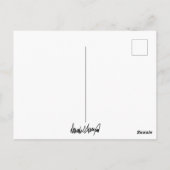 Donald Trump 2024 nie übergeben Postkarte (Rückseite)