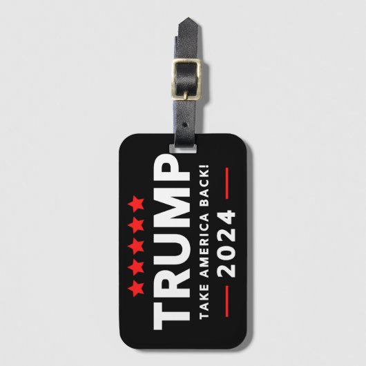 Donald Trump 2024 nimmt Amerika zurück Gepäckanhänger (Vorderseite Vertikal)