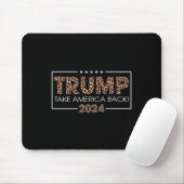Donald Trump 2024 nimmt Amerika zurück Leopard Pri Mousepad (Mit Mouse)