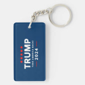 Donald Trump 2024 nimmt Amerika zurück Schlüsselanhänger (Rückseite)
