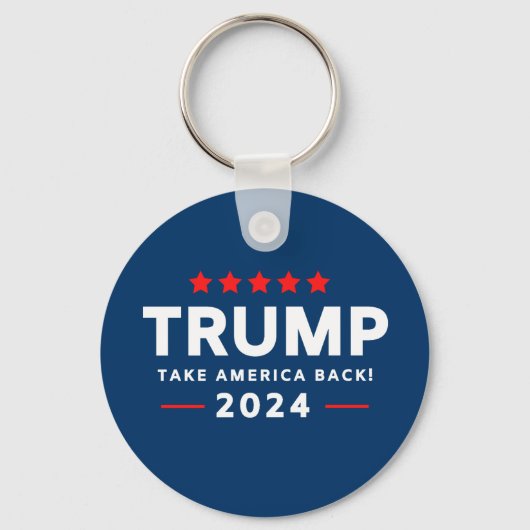 Donald Trump 2024 nimmt Amerika zurück Schlüsselanhänger (Vorderseite)