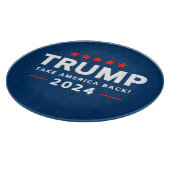 Donald Trump 2024 nimmt Amerika zurück Schneidebrett (Ecke)