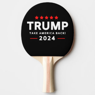 Donald Trump 2024 nimmt Amerika zurück Tischtennis Schläger