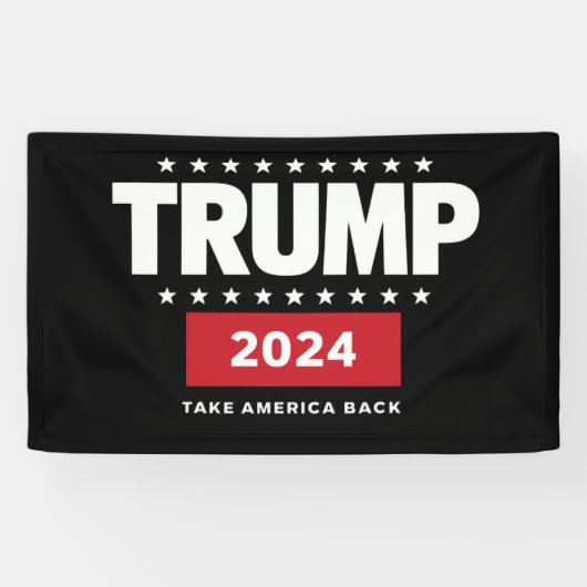 Donald Trump 2024 nimmt die Wahlen in Amerika zurü Banner (Horizontal)