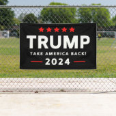 Donald Trump 2024 nimmt die Wahlen in Amerika zurü Banner (Insitu)