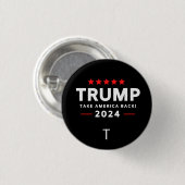 Donald Trump 2024 nimmt die Wahlen in Amerika zurü Button (Vorne & Hinten)