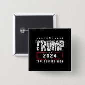 Donald Trump 2024 nimmt die Wahlen in Amerika zurü Button (Vorne & Hinten)
