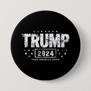 Donald Trump 2024 nimmt die Wahlen in Amerika zurü Button