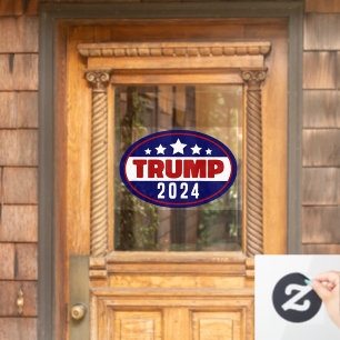 Donald Trump 2024 nimmt die Wahlen in Amerika zurü Fensteraufkleber