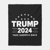 Donald Trump 2024 nimmt die Wahlen in Amerika zurü Fleecedecke (Vorderseite)