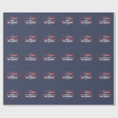 Donald Trump 2024 nimmt die Wahlen in Amerika zurü Geschenkpapier (Flach)