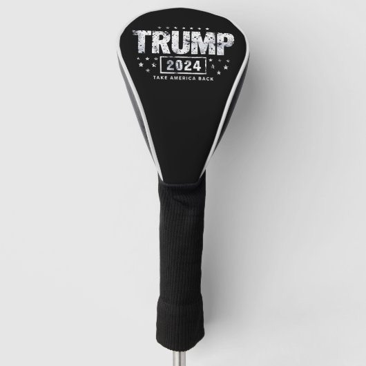 Donald Trump 2024 nimmt die Wahlen in Amerika zurü Golf Headcover (Vorderseite)