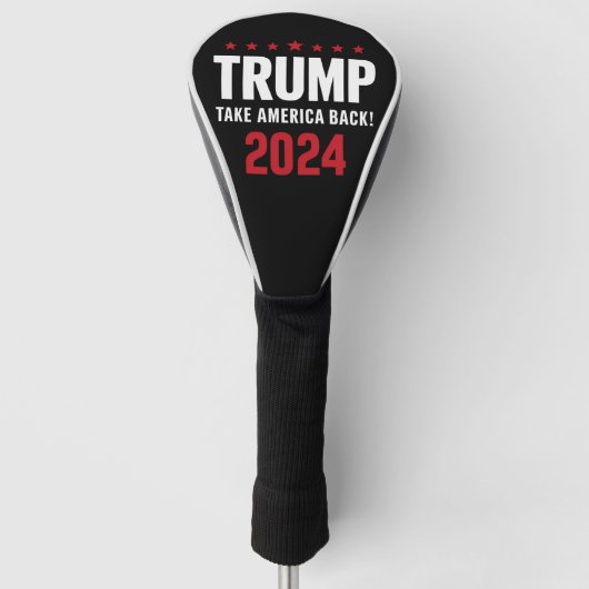Donald Trump 2024 nimmt die Wahlen in Amerika zurü Golf Headcover (Vorderseite)