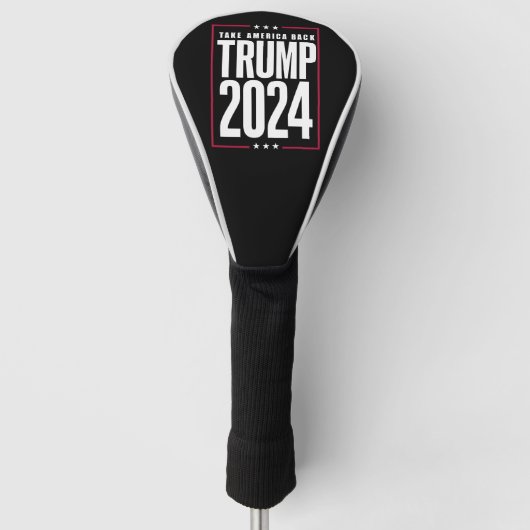Donald Trump 2024 nimmt die Wahlen in Amerika zurü Golf Headcover (Vorderseite)