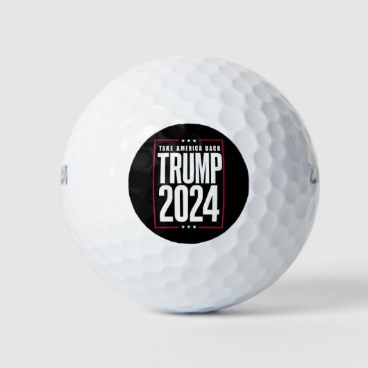 Donald Trump 2024 nimmt die Wahlen in Amerika zurü Golfball (Vorderseite)