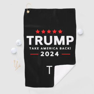 Donald Trump 2024 nimmt die Wahlen in Amerika zurü Golfhandtuch