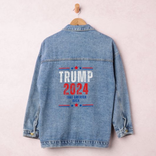 Donald Trump 2024 nimmt die Wahlen in Amerika zurü Jeansjacke (Hangar)